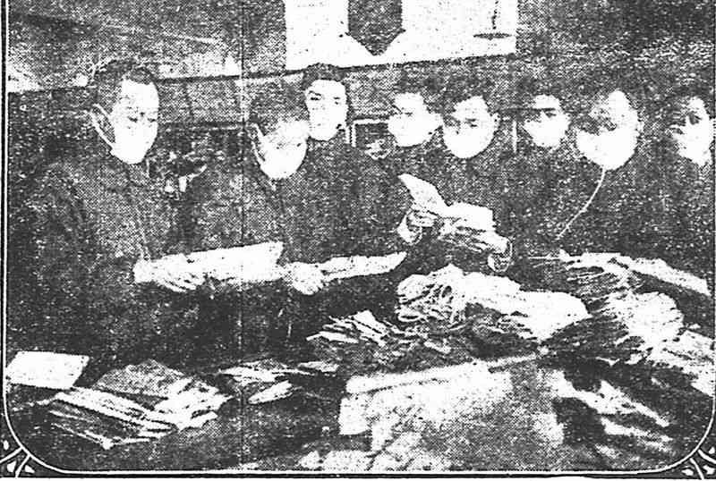 ｢マスク着用を｣１００年前も　スペイン風邪３年間で３回流行｜高知新聞