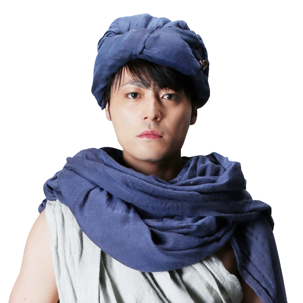 ストールが包帯巻いたみたいになる