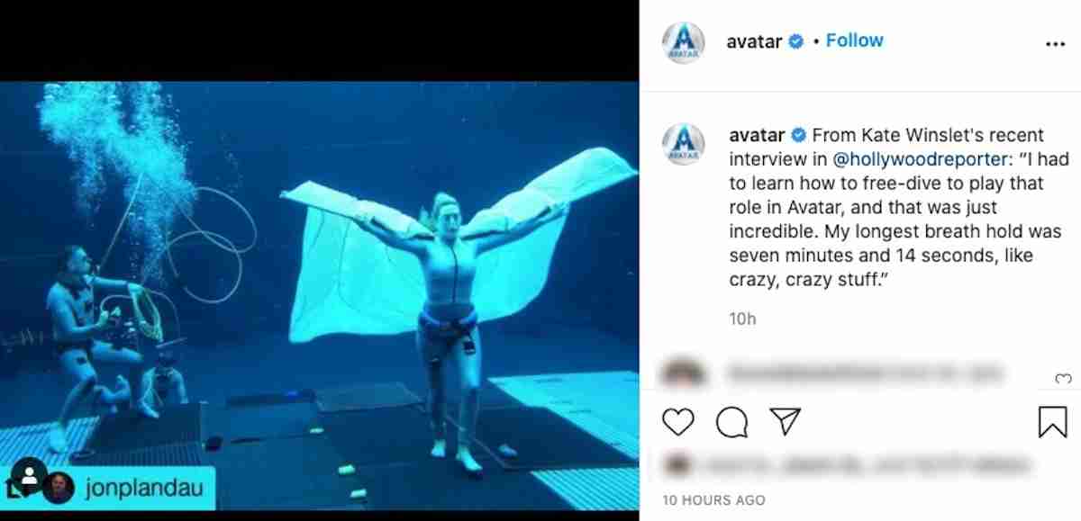 ケイト・ウィンスレット、『アバター2』水中息止め7分14秒 | THE RIVER