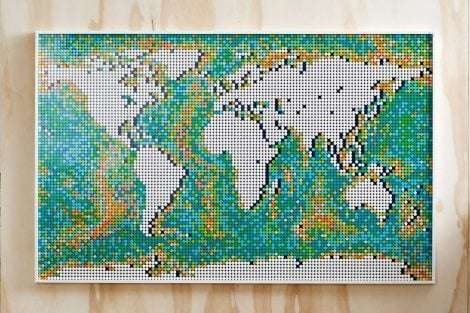 「レゴ史上最大！」11,695ピースで作る世界地図で、気分は妄想旅行