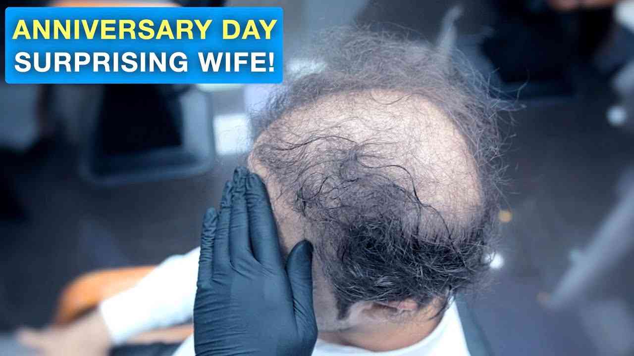 Surprising Wife On The Anniversary Day - Amazing Hair Transformation   Jason Makki - YouTube