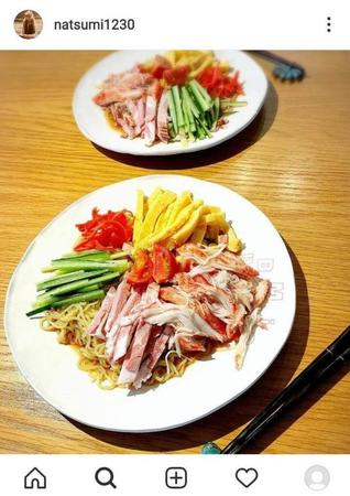 浜田の妻・小川菜摘、手作り冷やし中華2皿写真に「めっちゃ豪華」「浜ちゃん幸せ」の声