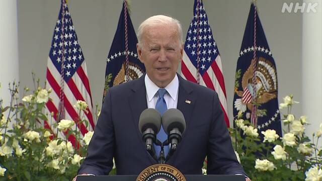 バイデン大統領 “ワクチン接種完了者はマスク不要”の新指針 | 米 バイデン大統領 | NHKニュース
