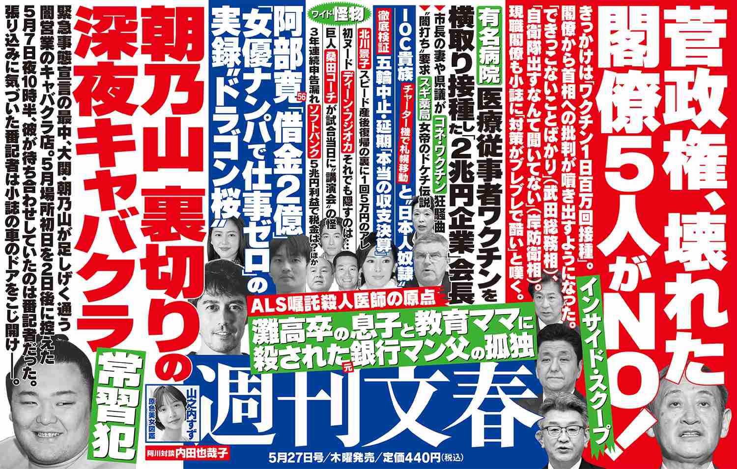 週刊文春2021年5月27日号 | 最新号 - 週刊文春WEB