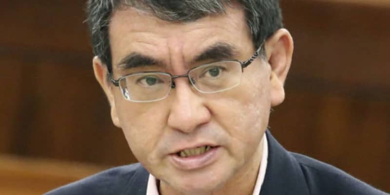 「1日1万人接種は自衛隊次第」　河野行革相、東京の大規模会場 ｜ 共同通信