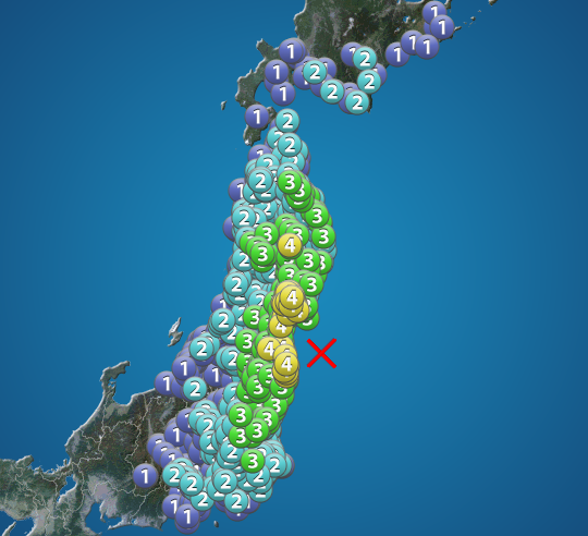 福島県沖で地震　宮城・福島・岩手で震度4　津波の心配なし - ウェザーニュース