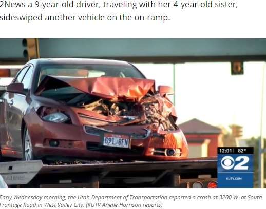 【海外発！Breaking News】「海で泳ぎたかった」9歳女児が4歳妹を乗せ車を運転　トラックと正面衝突（米）＜動画あり＞ | Techinsight（テックインサイト）|海外セレブ、国内エンタメのオンリーワンをお届けするニュースサイト