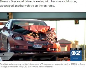 「海で泳ぎたかった」9歳女児が4歳妹を乗せ車を運転　トラックと正面衝突（米）