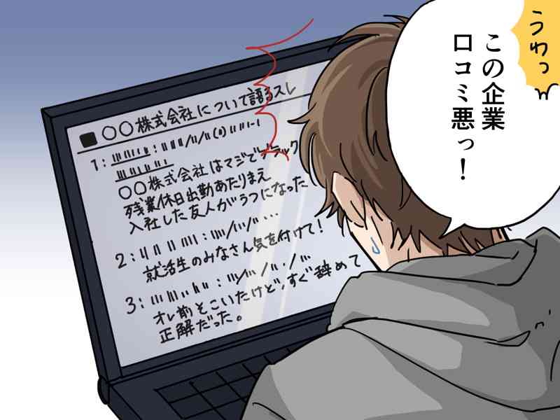 自分の働いてる会社の評判がすこぶる悪い
