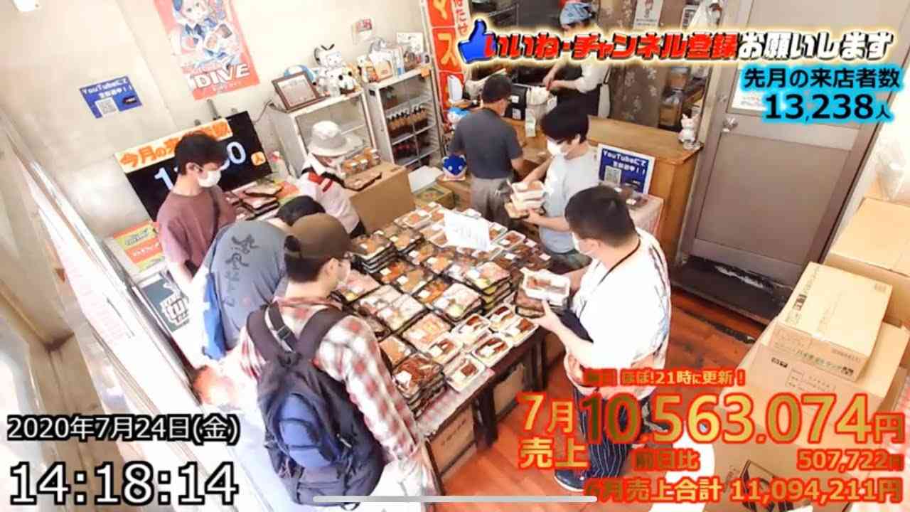 弁当屋さんのライブカメラ キッチンDIVE