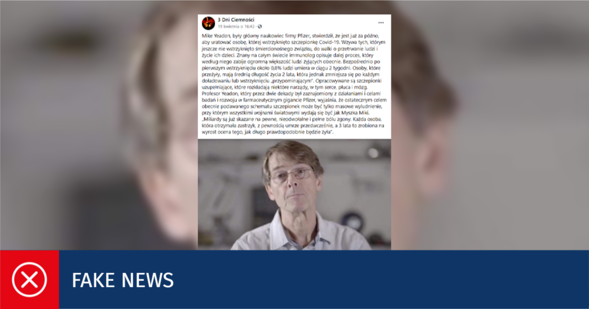 Szczepionki przeciw COVID-19 nie doprowadzą do depopulacji
