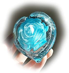 青いガラス小物が見たい！