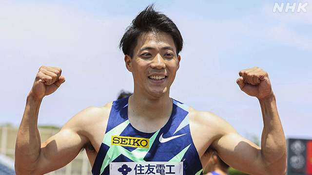 陸上 山縣亮太 男子100mで9秒95の日本新記録 | 陸上 | NHKニュース