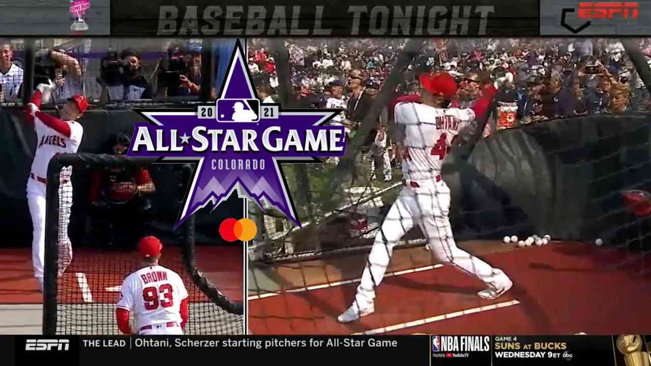 【大谷翔平】2021MLB All-Star ／打撃練習　会場がどよめく衝撃の打球! 155m⁈ - YouTube