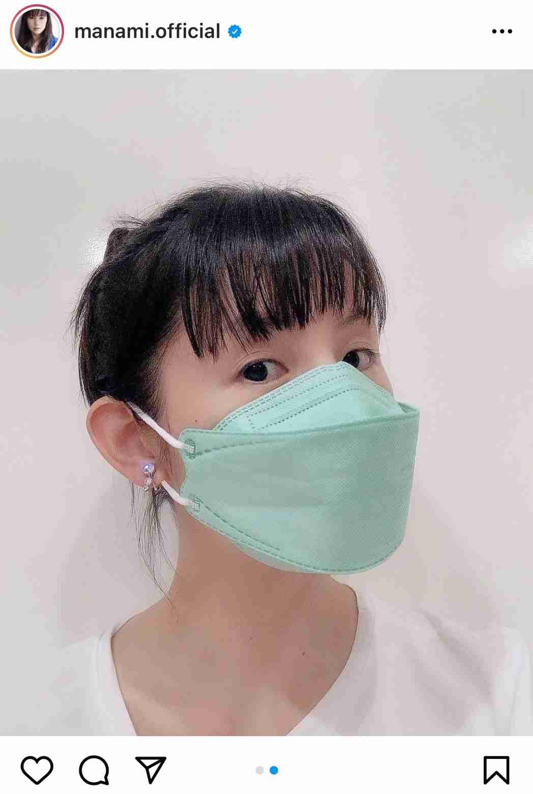 「マスクでかくないですか？」小西真奈美、マスク姿の自撮りショット披露し小顔ぶりに驚きの声続出 - 耳マン