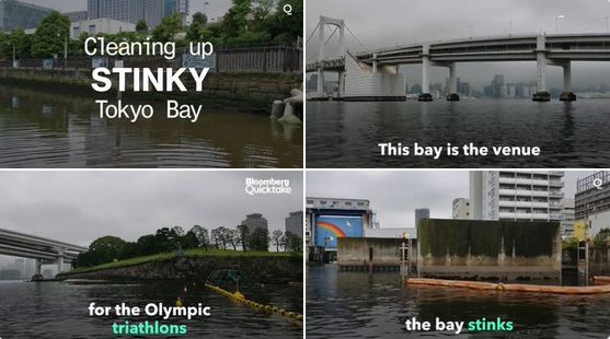 痛いニュース(ﾉ∀`) : 現在の『東京湾のトライアスロン会場』最新画像がこちら　海の色がおかしすぎると話題に - ライブドアブログ