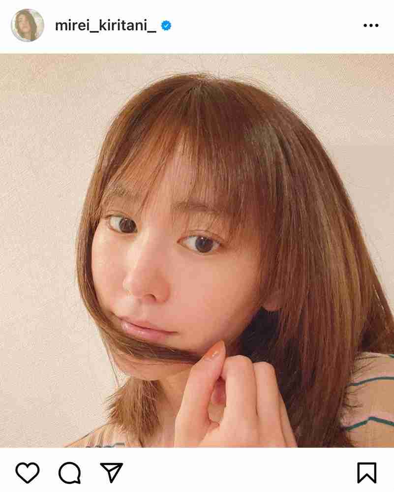 桐谷美玲、クセ毛の悩みから解放!サラサラストレートヘアに「つるんつるん」「究極の美人」の声