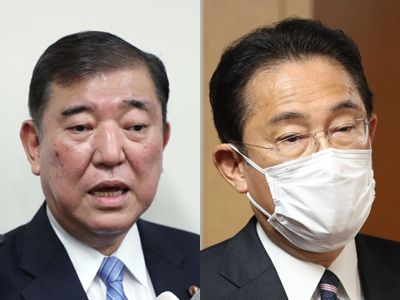 自民岸田、石破派がパーティー　他派は延期相次ぐ：時事ドットコム