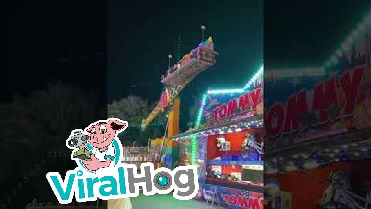 Carnival Ride at National Cherry Festival Shuts Down || ViralHog - YouTube