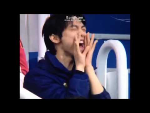 羽生結弦「真央ちゃん頑張れ～！」 浅田真央ちゃんのフリーの演技直前 - YouTube