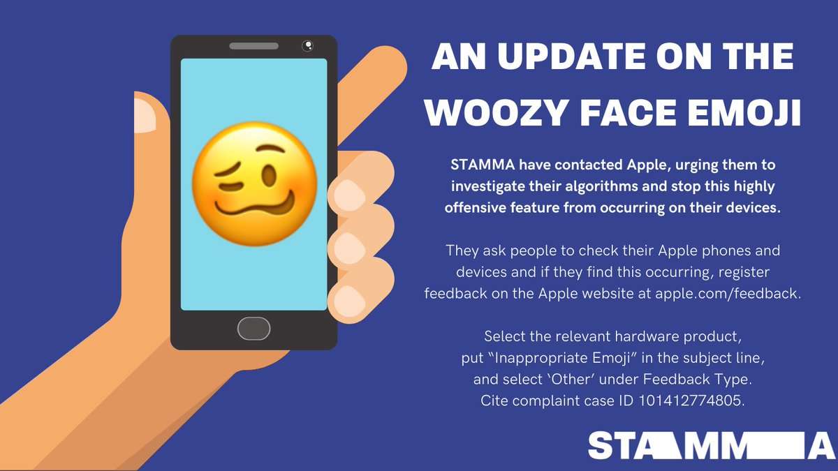 iPhoneで“吃音”と入力すると酔っ払った顔の絵文字が出現〜ユーザーから抗議の声