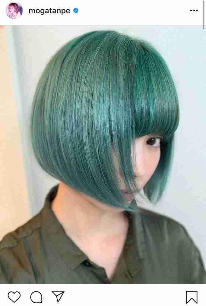 最上もが グリーンヘア姿公開 大胆イメチェンに反響「ラムちゃんみたい」「カッコいい」