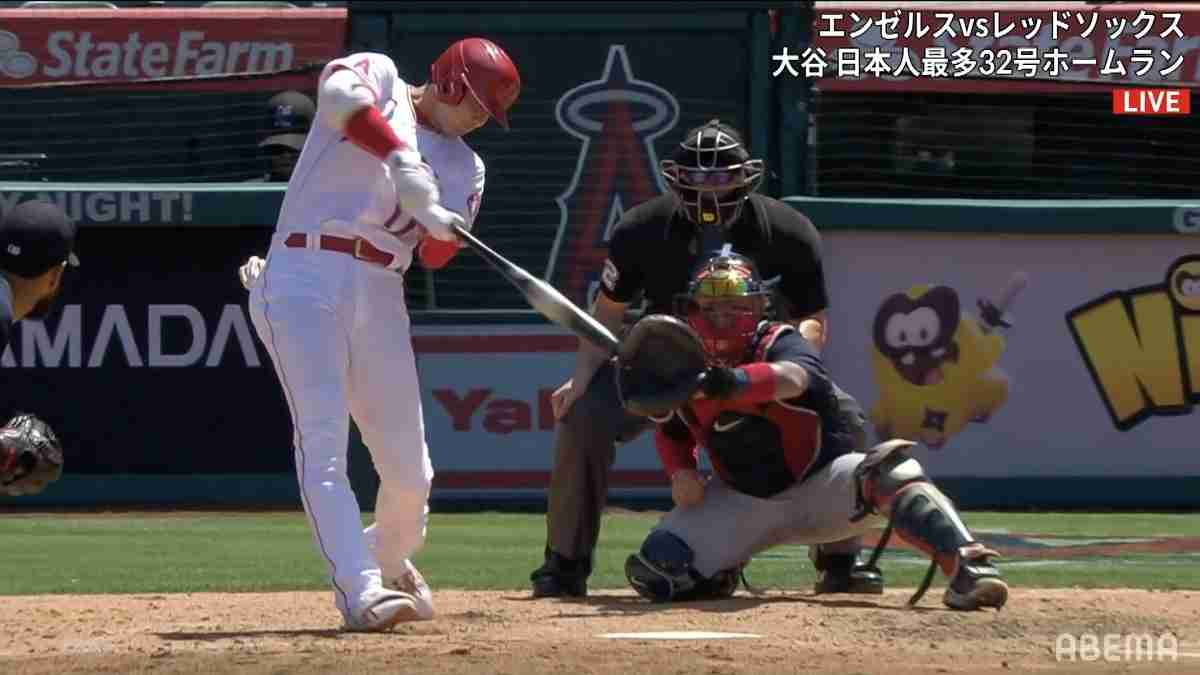 大谷翔平、日本人最多シーズン32号！尊敬する松井秀喜超え 86試合目で更新、年間60本の超ハイペース 【ABEMA TIMES】