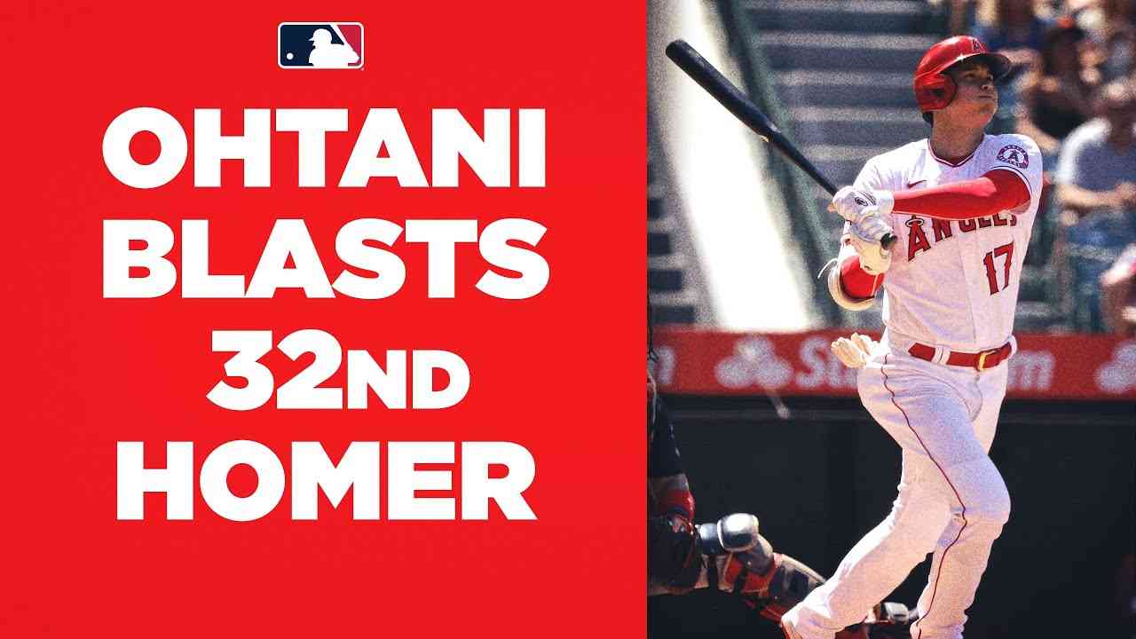 Ohtani hits his 32nd homer of the season! (Sets new single-season record for Japanese-born player!) - YouTube