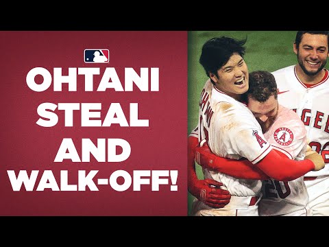 Shohei Ohtani gets the CLUTCH steal, Jared Walsh walks it off for Angels! - YouTube