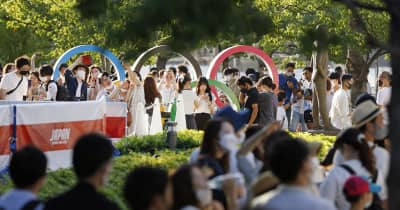 五輪会場周辺、人だかり絶えず　緊急事態宣言の延長決定も ｜ 共同通信