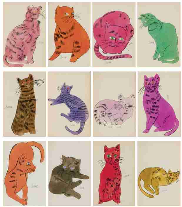 芸術作品の中の猫
