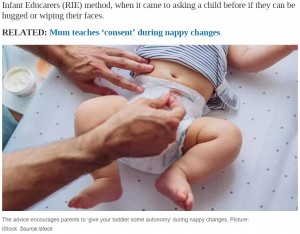 オムツ替えに赤ちゃんの同意が必要? 保育所を運営する企業の提案に「冗談だよね?」と人々困惑(豪)