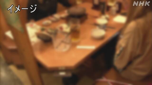 “酒出る3人以上の会食に2回以上参加”で感染リスク約5倍か | 新型コロナウイルス | NHKニュース