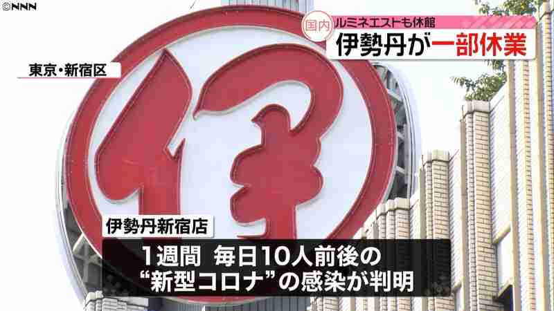 伊勢丹1週間で73人感染　一部売り場休業