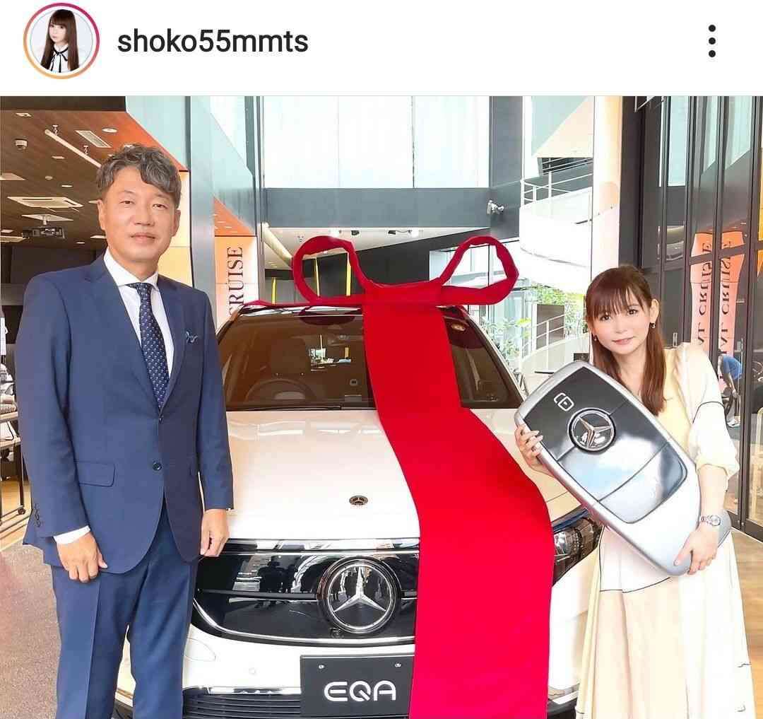 中川翔子「ついにメルセデス・ベンツが納車」…ピカピカの高級車を公開「カッコいい」