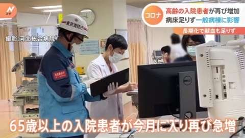 高齢入院患者が再び増加 病床足りず一般病棟に影響 長期化で献血も足りず（TBS系（JNN）） - Yahoo!ニュース