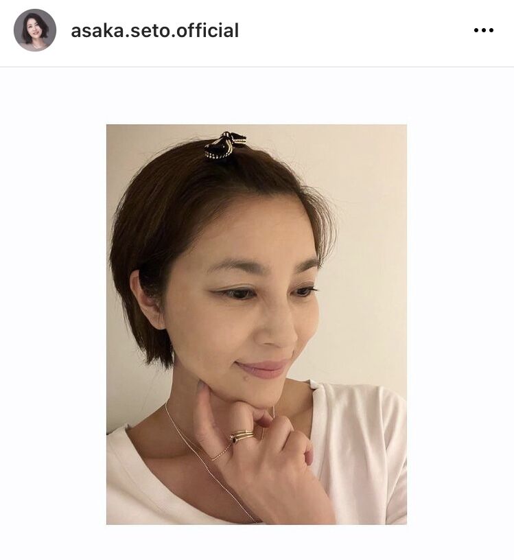 瀬戸朝香、長女にしてもらった化粧を公開「メイクやおしゃれに興味があるようで。女子ですなー」