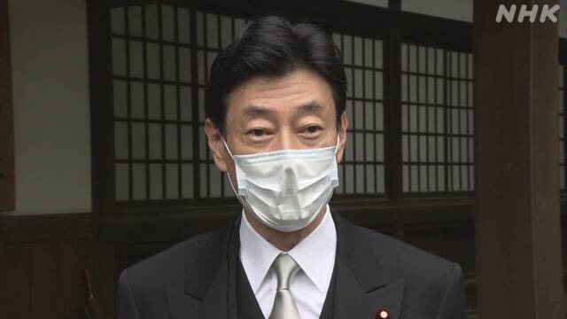 西村経済再生相が靖国神社に参拝 | 菅内閣 | NHKニュース