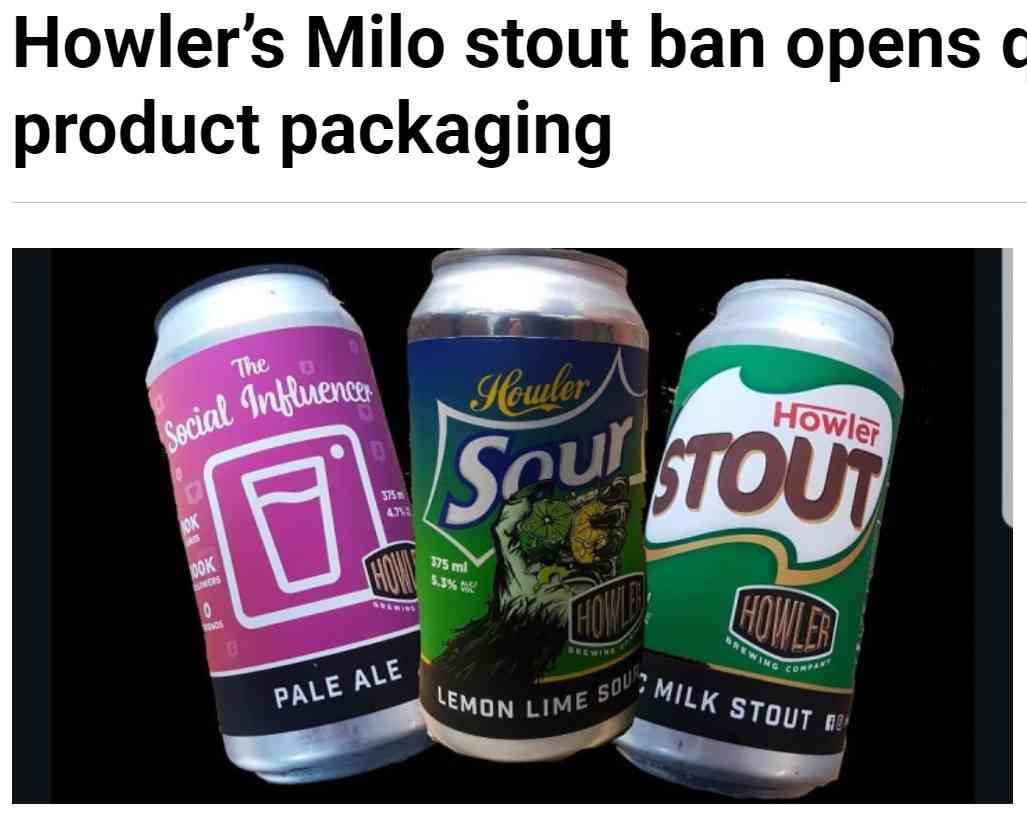 「ミロ」そっくりの缶ビール　子どもが誤飲し販売禁止に（豪）