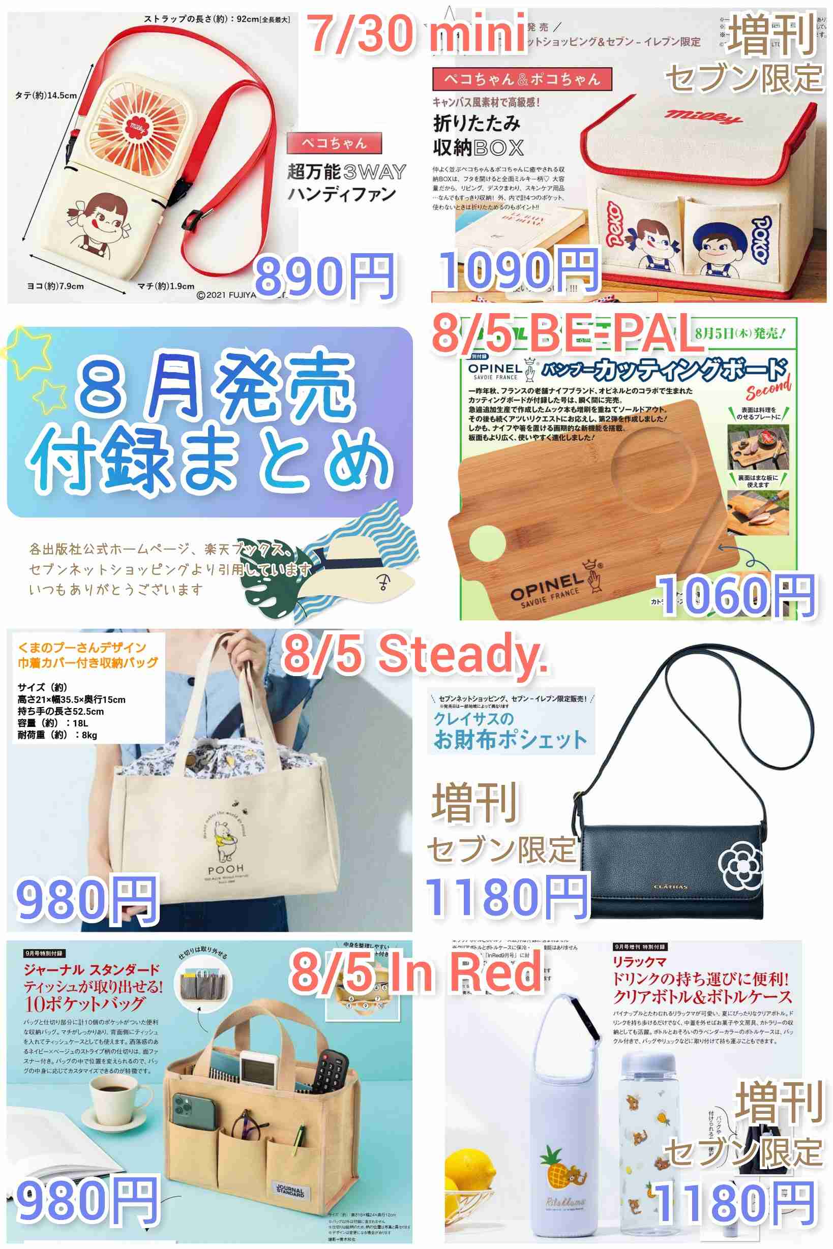 【定期トピ】雑誌付録9・10月号