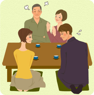 結婚のご挨拶が圧迫面接だった