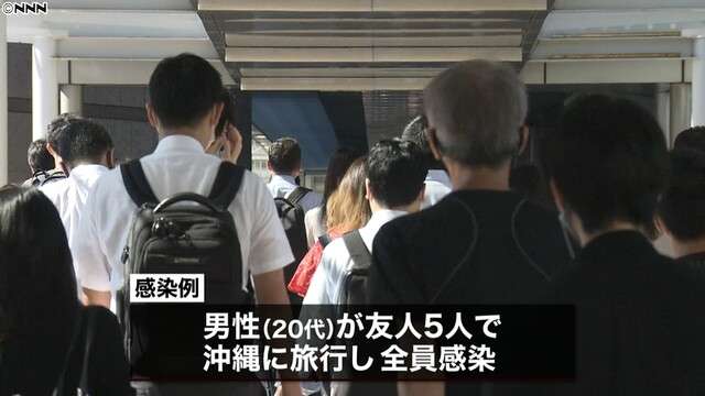 東京感染５４０５人　沖縄旅行で全員感染も（日本テレビ系（NNN）） - Yahoo!ニュース