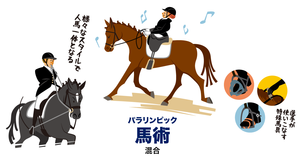 馬術 競技ガイド・イラスト解説 | 東京2020パラリンピック | NHK