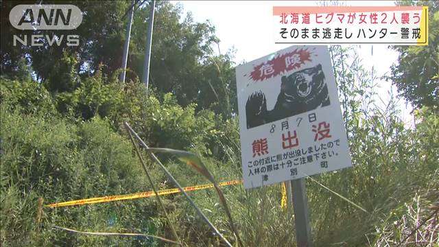 巨大ヒグマ襲撃か　顔などに複数の傷…女性2人搬送｜テレ朝news-テレビ朝日のニュースサイト
