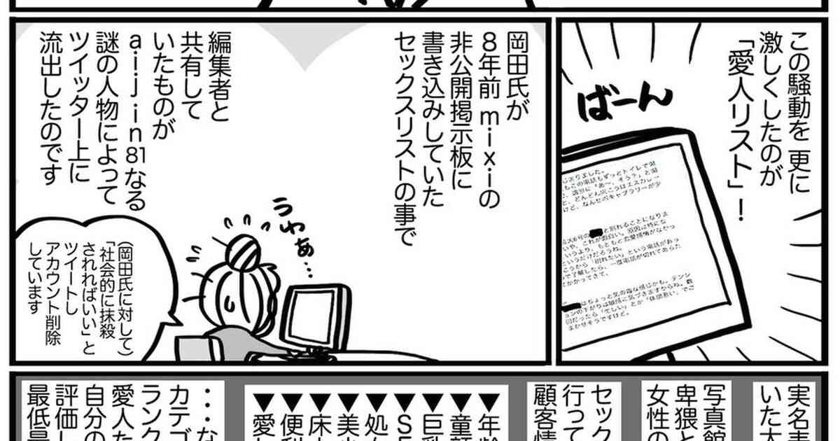 【岡田斗司夫事件漫画】～愛人リストとは～ - Togetter