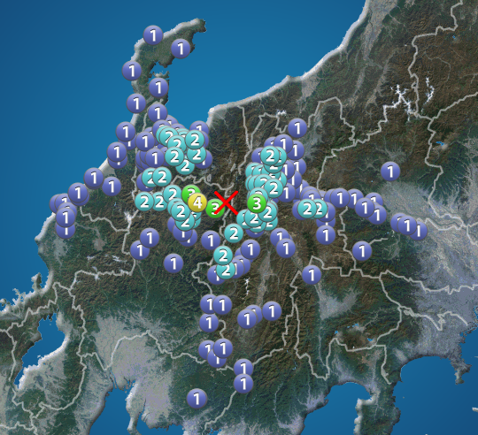 岐阜県で震度4の地震　M5.0　津波の心配なし - ウェザーニュース