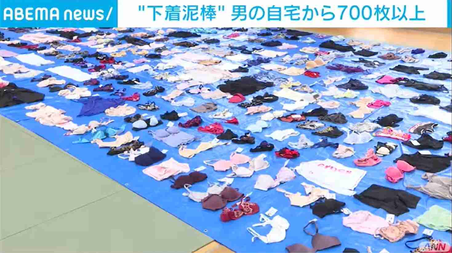 「近年例がない」容疑者宅から730枚の女性用下着を押収 大分・別府 【ABEMA TIMES】
