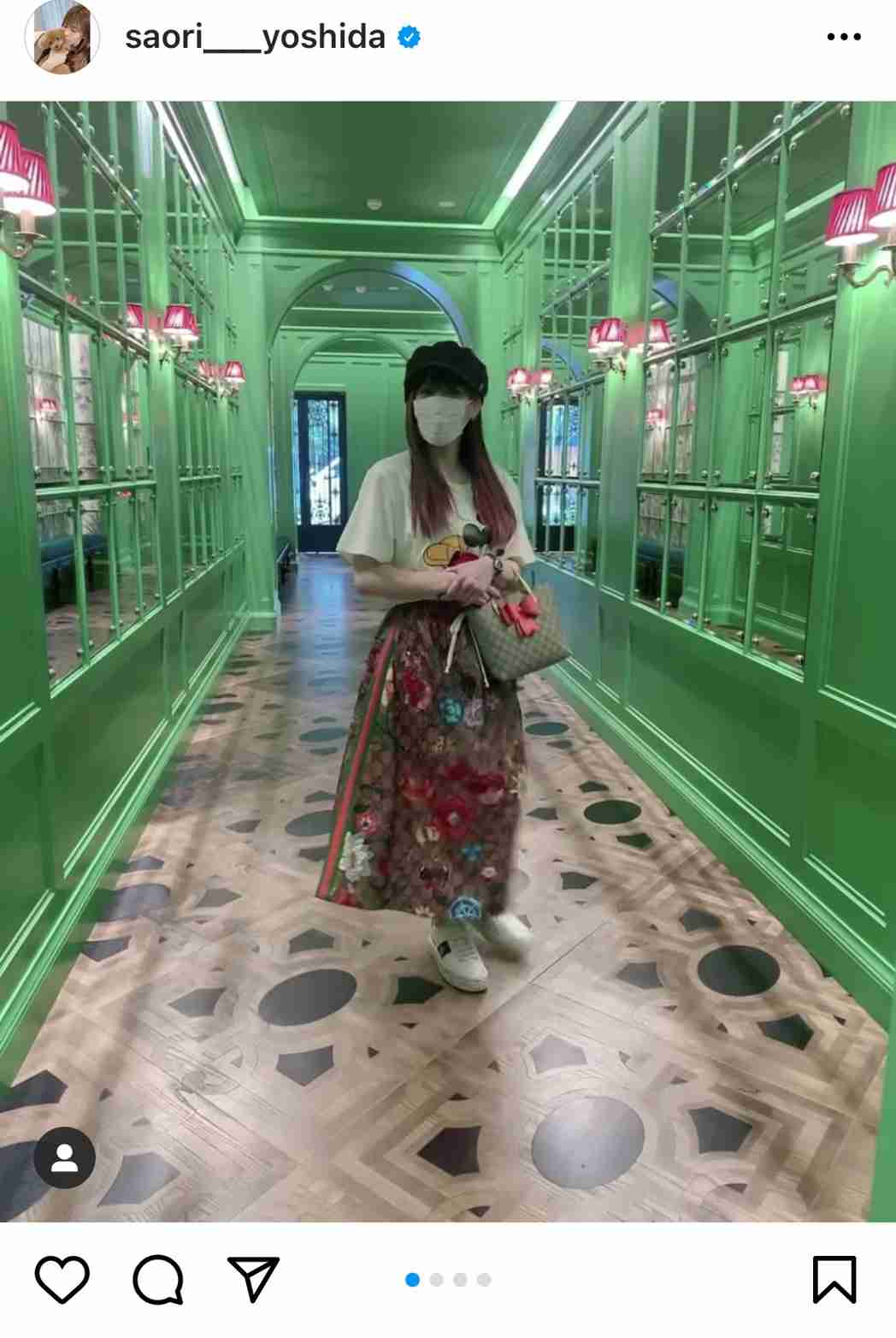 吉田沙保里が全身GUCCI！　ハイブランドコーデに「オシャレ番長！」の声 - 耳マン