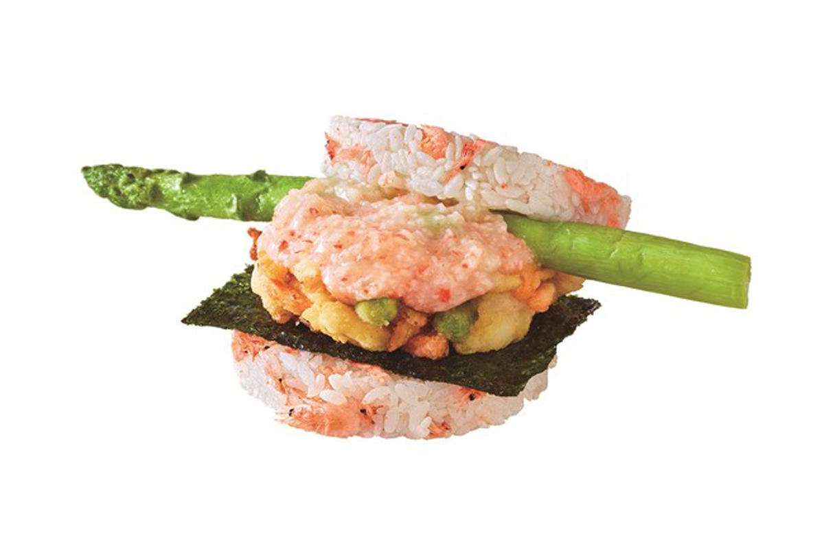 モスバーガーが海外で発売した「獺祭」コラボのライスバーガーがおいしそう