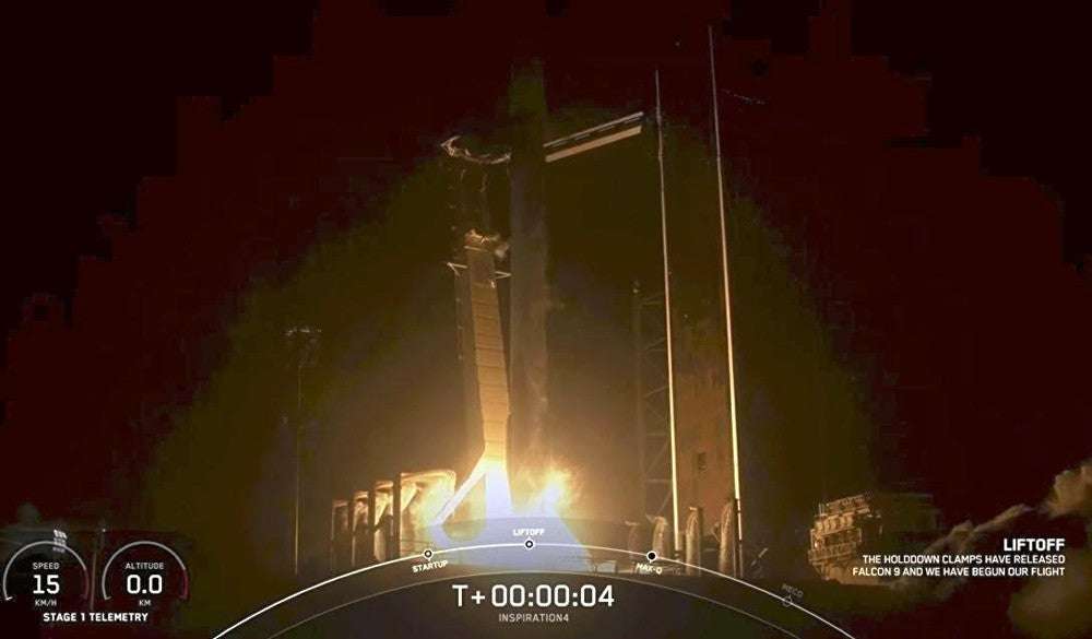 民間人だけ搭乗の宇宙ツアー、打ち上げ成功…自動操縦で飛行士は同行せず